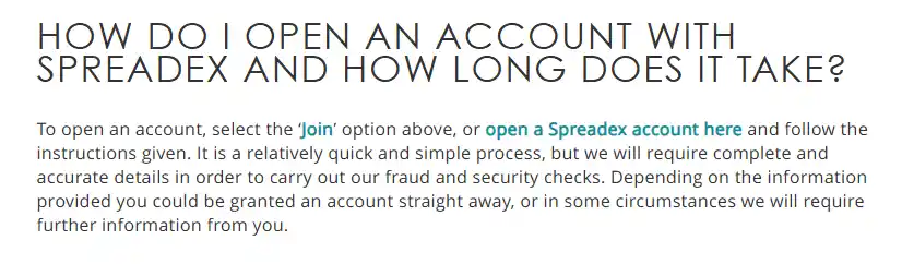 Official Spreadex account help information covering login and password recovery